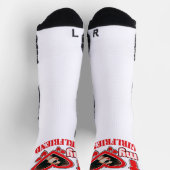 私は私のガールフレンドの写真パーソナライズされた文字が大好き ソックス (上部)