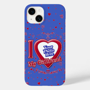 私は私のガールフレンドの写真赤いハート深い王室のB Case-Mate iPhone 14ケース