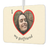 私は私のガールフレンドの彼氏カスタムの写真の車が大好き カーエアーフレッシュナー (左)