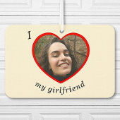 私は私のガールフレンドの彼氏カスタムの写真の車が大好き カーエアーフレッシュナー