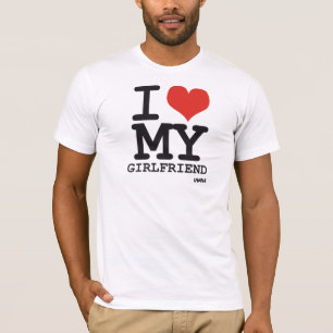 私は私のガールフレンドを愛します Tシャツ
