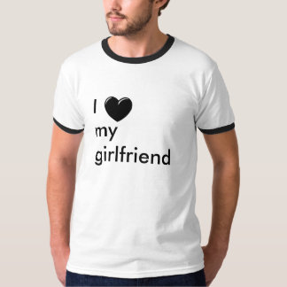 私は私のガールフレンドを愛します Tシャツ