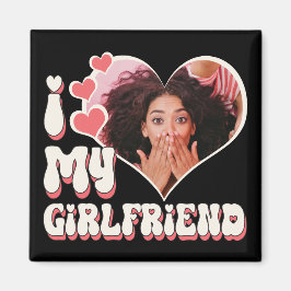 私は私のガールフレンドを愛しカスタムている黒 マグネット