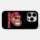 私は私のガールフレンドを愛しカスタムている黒 Case-Mate iPhoneケース (裏面 (横))