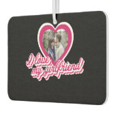 私は私のガールフレンドを愛しパーソナライズされたていカスタムる写真 カーエアーフレッシュナー (左)