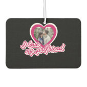 私は私のガールフレンドを愛しパーソナライズされたていカスタムる写真 カーエアーフレッシュナー (正面)