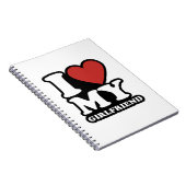 私は私のガールフレンドを愛し、私はハート私のgfを愛する ノートブック (右側)