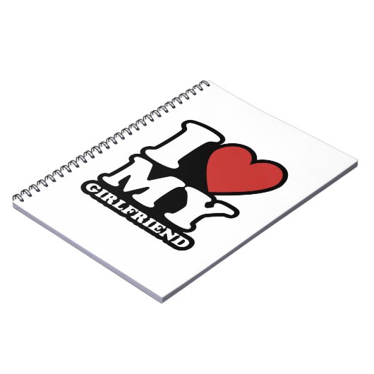 私は私のガールフレンドを愛し、私はハート私のgfを愛する ノートブック (左側)