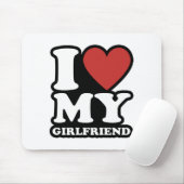 私は私のガールフレンドを愛し、私はハート私のgfを愛する マウスパッド (マウス)