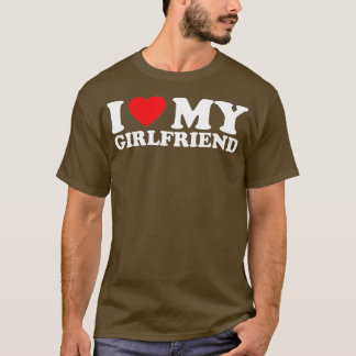 私は私のガールフレンドを愛する私のハート私のガールフレンド(1) Tシャツ