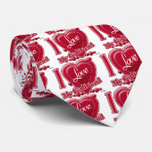 私は私のガールフレンドを愛する赤 – ハート ネクタイ (ロール)