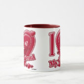 私は私のガールフレンドを愛する赤 – ハート マグカップ (中央)