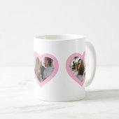 私は私のガールフレンドカスタムのピンクのバレンタインの写真が大好き コーヒーマグカップ (正面右)