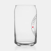 私は私のガールフレンド素晴らしの写真文字ハートを愛する ガラス缶 (右)