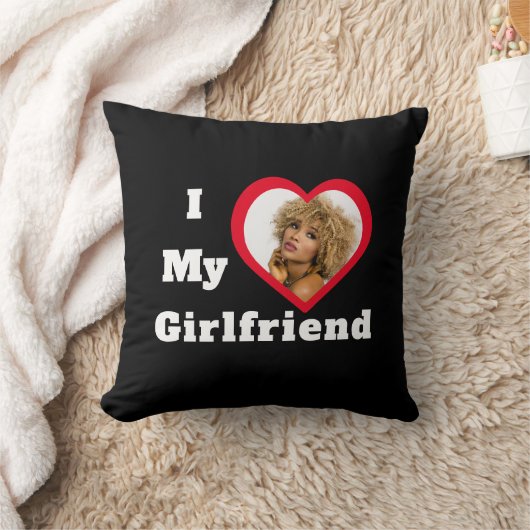 私は私のガールフレンドbaeパーソナライズされたのカスタム写真 クッション (ブランケット)