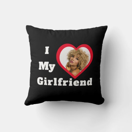私は私のガールフレンドbaeパーソナライズされたのカスタム写真 クッション (裏面)