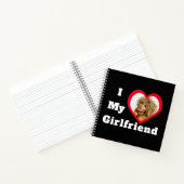私は私のガールフレンドbaeパーソナライズされたのカスタム写真 ノートブック (内部)