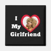 私は私のガールフレンドbaeパーソナライズされたのカスタム写真 マグネット (正面)