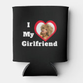 私は私のガールフレンドbaeパーソナライズされたのカスタム写真 缶クーラー (正面)