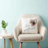 私は私のガールフレンドRomantスクリプトのバレンタイン写真が大好き クッション (椅子)