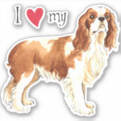 私は私のキャリバリービニールのステッカーが大好き シール (正面)