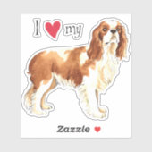 私は私のキャリバリービニールのステッカーが大好き シール (シート)