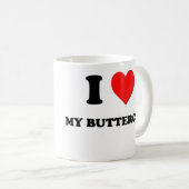 私は私のキンボウゲを愛します コーヒーマグカップ (正面右)