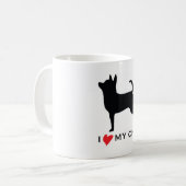 私は私のキーを愛します コーヒーマグカップ (正面左)