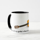 私は私のギターによって彼女が…とき遊びます マグカップ (正面左)