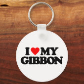私は私のギボンが大好き キーホルダー (正面)
