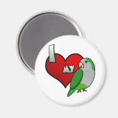 私は私のクエーカー・アロットが大好き マグネット (正面/裏面)