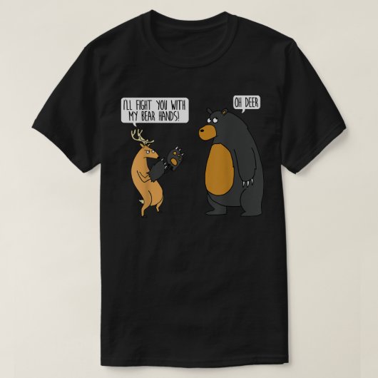 私は私のクマの手で戦うオーディアティーファンン Tシャツ (デザイン正面)
