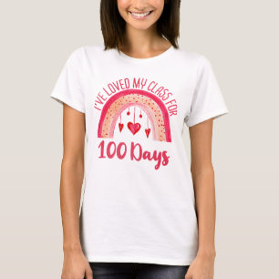 私は私のクラスを愛している100日レインボー先生 Tシャツ