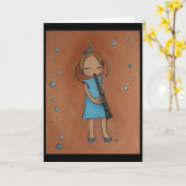 私は私のクラリネットを愛します カード (黄色い花)