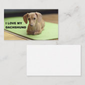 私は私のクリームダシュントが大好き写真 名刺 (正面/裏面)