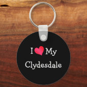 私は私のクレイデールが大好き キーホルダー (正面)