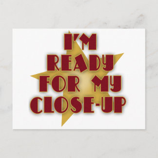 私は私のクローズアップの準備ができている ポストカード