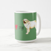 私は私のクヴァスが大好き コーヒーマグカップ (正面右)