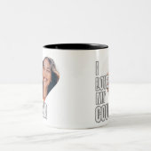 私は私のクーガーのガールフレンドのボーイフレンドのギフトが大好き ツートーンマグカップ (中央)