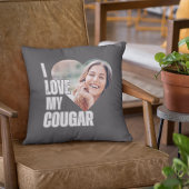 私は私のクーガーのガールフレンド写真ボーイフレンドのギフトが大好き クッション