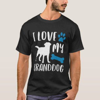 私は私のグランドドッグシャツラブラドールレトリエバードッグGrが大好き Tシャツ