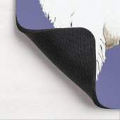 私は私のグレート・ピレニーズを愛します マウスパッド (コーナー)