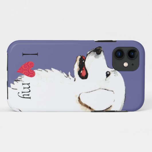 私は私のグレート・ピレニーズを愛します Case-Mate iPhoneケース (裏面(横))