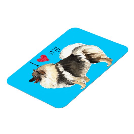 私は私のケシャンドが大好き マグネット (左側)