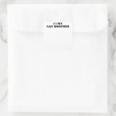 私は私のゲイ兄弟コピーを愛 スクエアシール (バッグ)