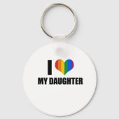 私は私のゲイ娘が大好き キーホルダー (正面)