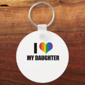 私は私のゲイ娘が大好き キーホルダー (正面)