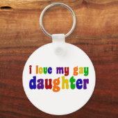 私は私のゲイ娘を愛する キーホルダー (正面)