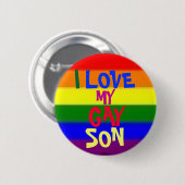 私は私のゲイ息子 缶バッジ (正面&裏面)