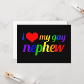 私は私のゲイ甥誇りを持った伯母プライド カード (正面/裏面インサイチュ)